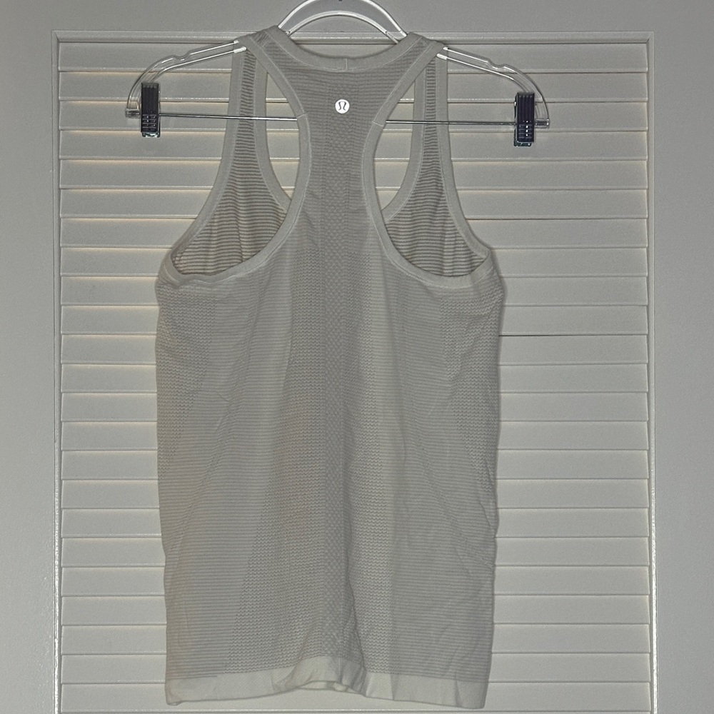 Lululemon Swiftly Tech Racerback Heathered White - Picture 3 of 4